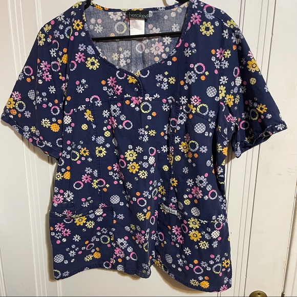 Cherokee Tops - CHEROKEE SCRUB/UNIFORM LARGE
